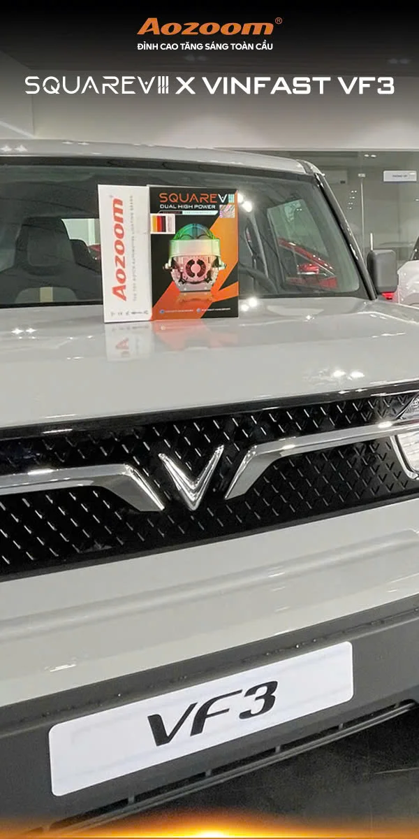 VF3 lắp đèn tăng sáng bi Led Square V3
