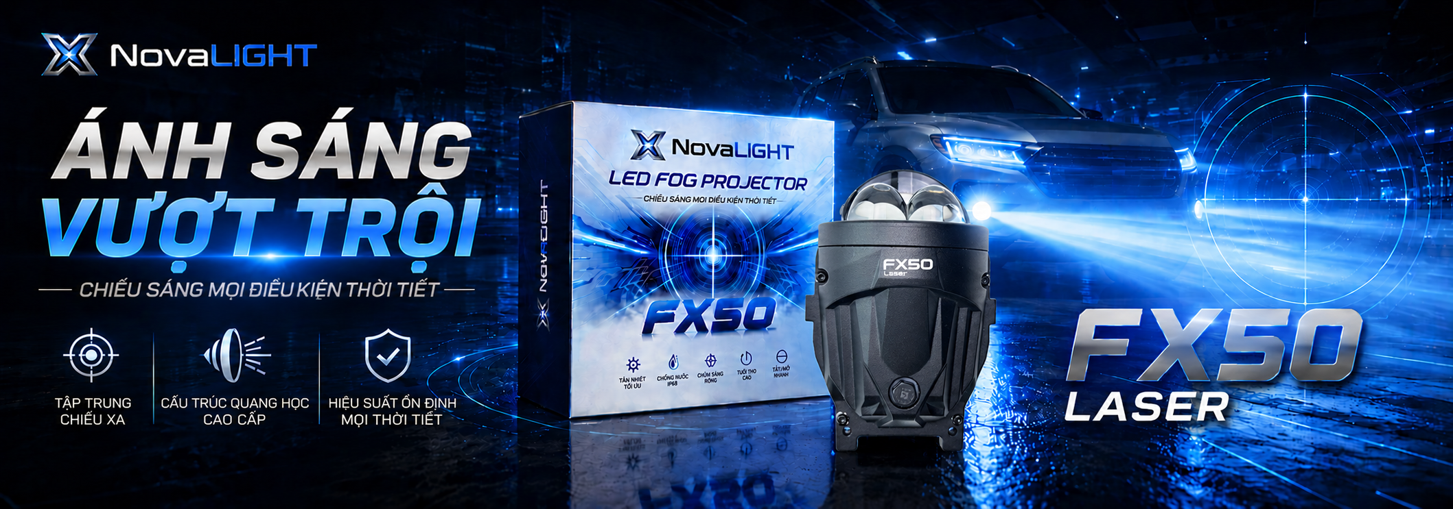 BI LED Gầm NovaLIGHT FX50 LASER